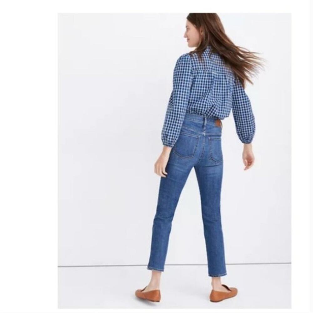 NWT Madewell Stovepipe Blue Jeans Antoine Wash AJ204 Classic Denim - Picture 2 of 13